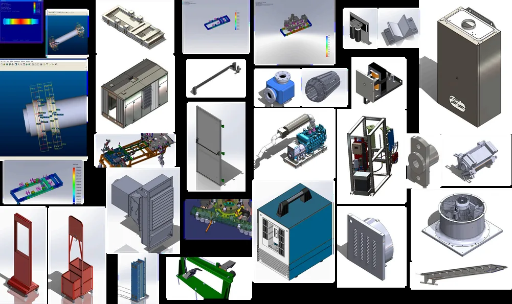 Aperçu de modèles CAO de machines et d'équipements industriels